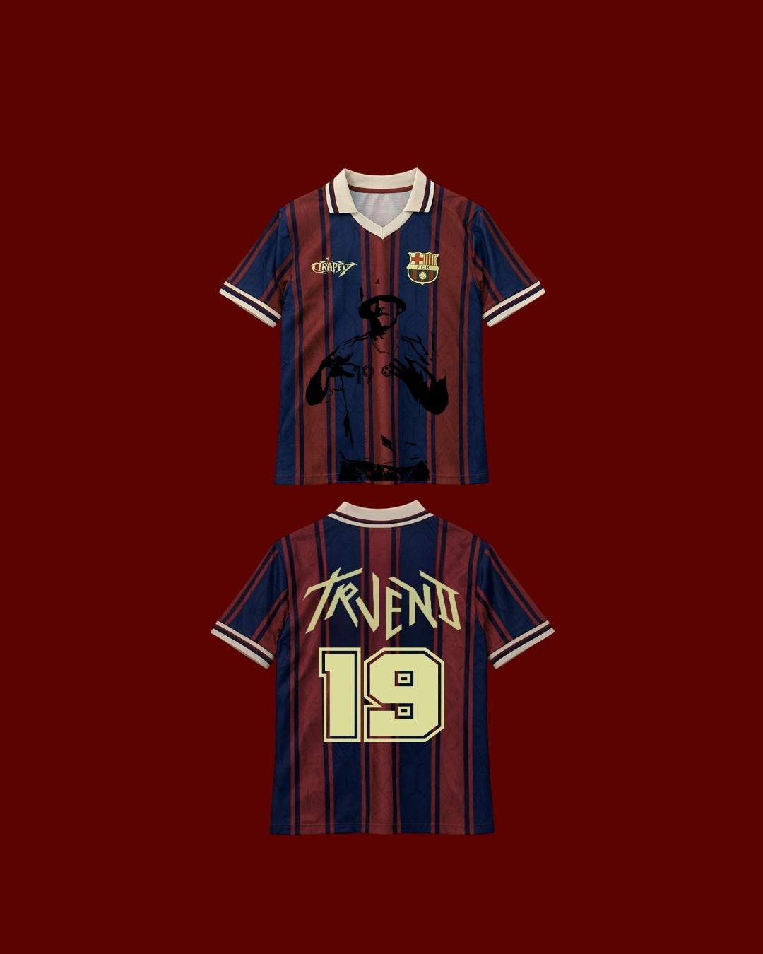Camiseta Retro Fútbol BCN Trueno