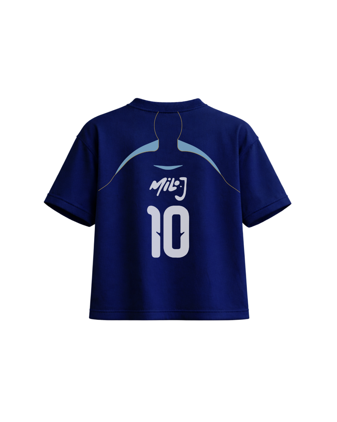 Camiseta Retro Fútbol Milo J Azul Oscuro 2