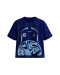 Camiseta Retro Fútbol Milo J Azul Oscuro