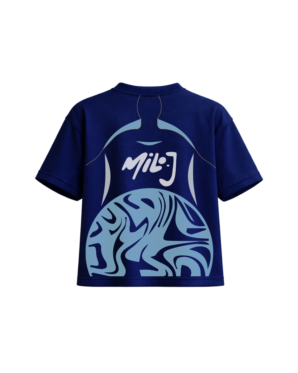 Camiseta Retro Fútbol Milo J Azul Oscuro