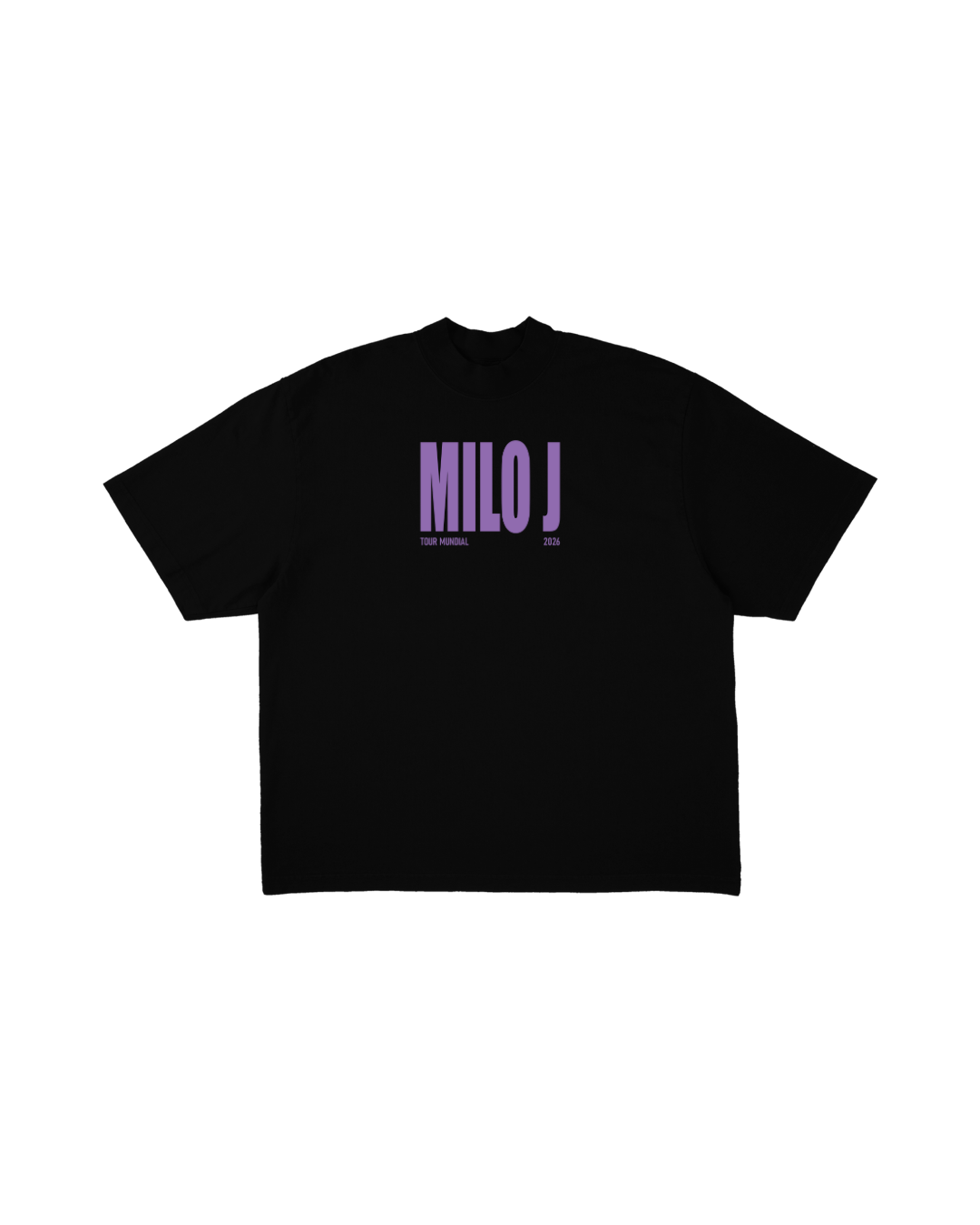 Camiseta Milo J Letras Moradas