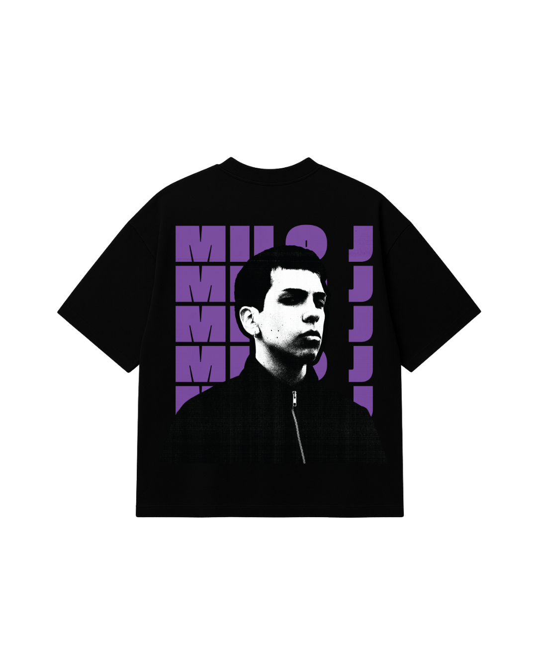 Camiseta Milo J Letras Moradas